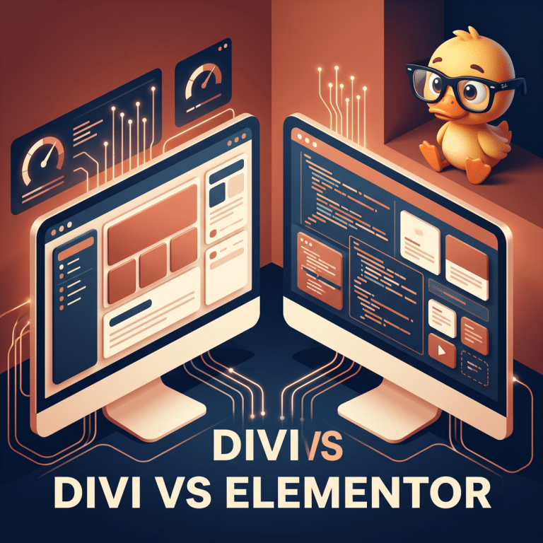 Comparatif technique divi vs elementor sur banc de test pour site WordPress
